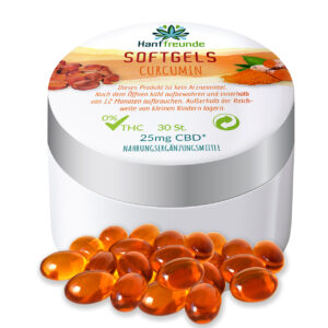 Softgels mit Curcumin und CBD
